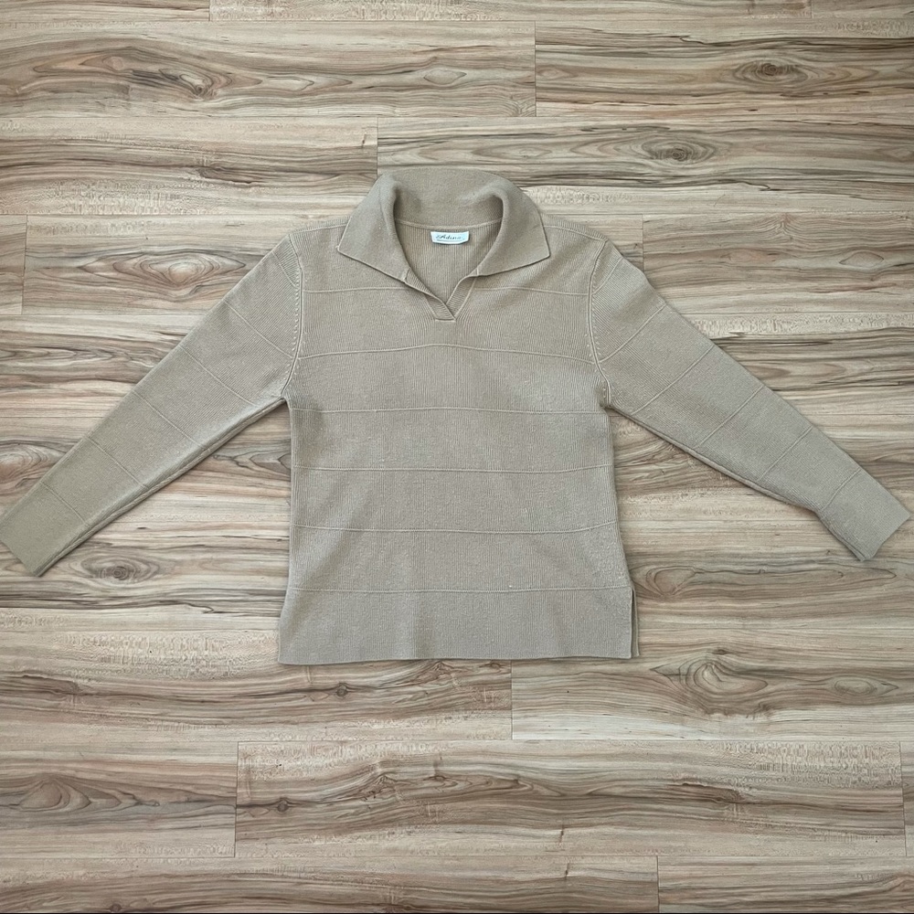 Vintage Adina Wool Collared Sweater